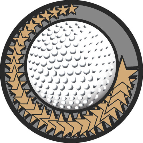Golf Diamond Foil Label