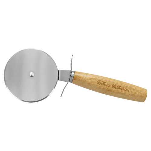 9 1/4" Bamboo Pizza Cutter