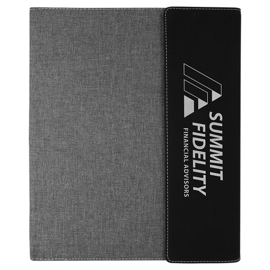 9 1/2"x12" Canvas Portfolio w/Notepad