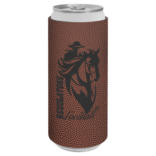 Laserable Leatherette Slim Beverage Holder