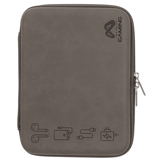 8 1/2" x 6" x 1 3/4" Leatherette Cord Case