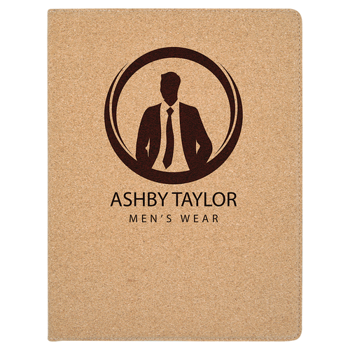 9 1/2" x 12" Cork Portfolio with Notepad