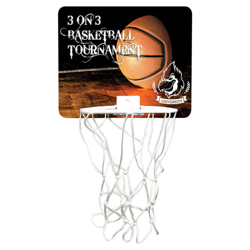 7.5" x 9" Gloss White Unisub Sublimatable Mini Basketball Hoop