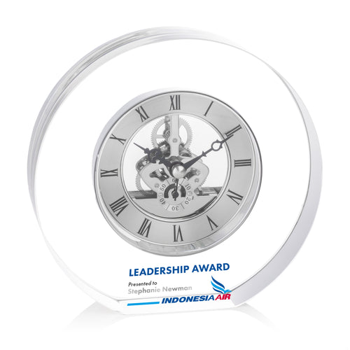 Wilkes VividPrint™ Clock - Silver