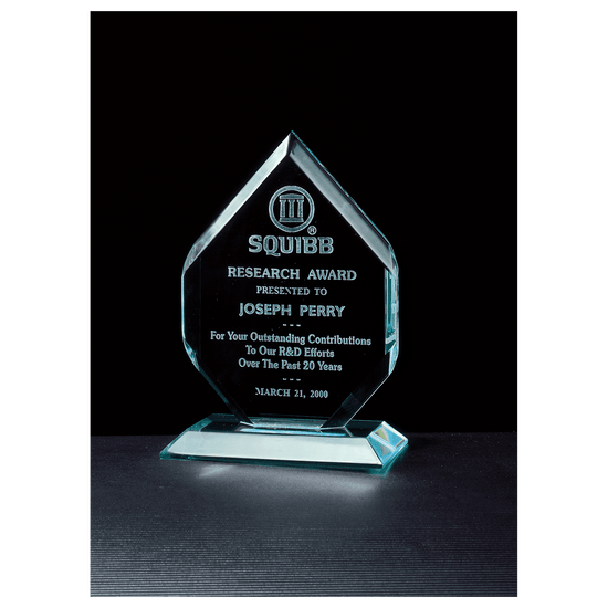 Jade Acrylic Flame Award