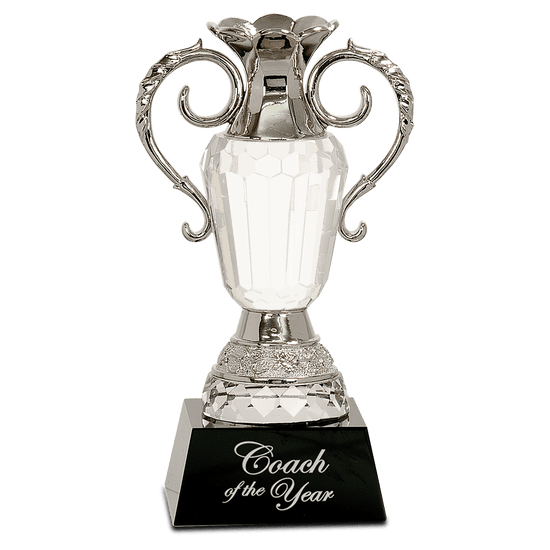 Crystal Cup with Silver Handles