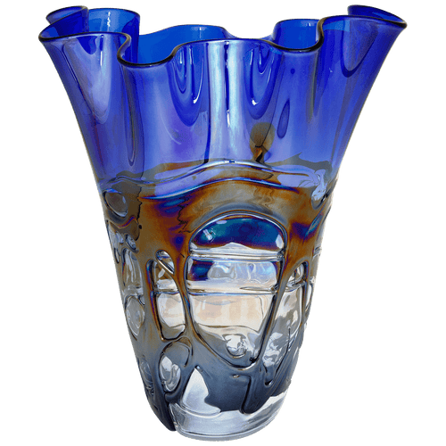 Art Glass Vase, 14 Inch