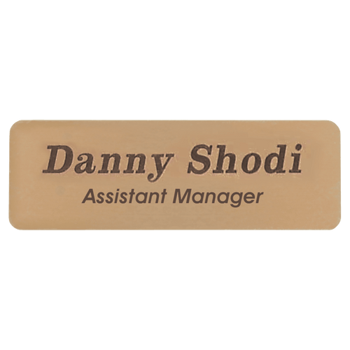 Personalized Brass Name Badge