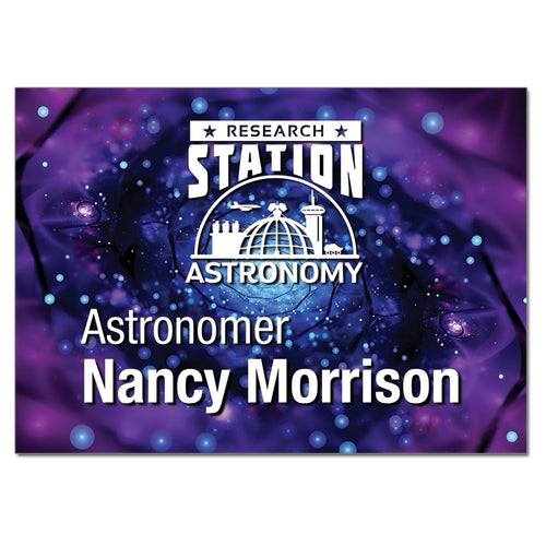 Personalized Aluminum Name Badge – Square Corners