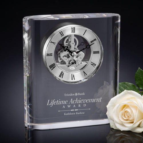 Burke Clock - Silver