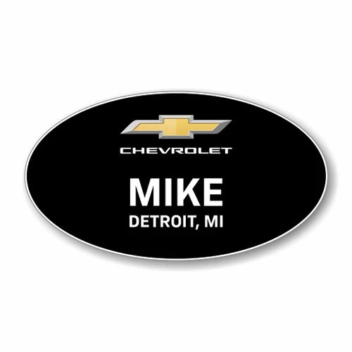 Chevrolet 2026 Black Oval Name Badge