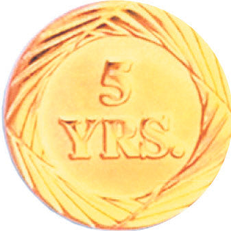 Gold 5 Year Service