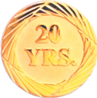 Gold 20 Year Service