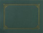 Picture of Certificate Holder Linen Green/Gold