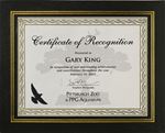 Picture of Certificate Holder Leatherette Black/Gold