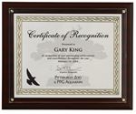 Picture of Certificate Holder Walnut Finish Slide-In