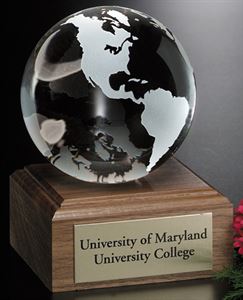 Picture of Continental Globe on Wood Base