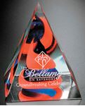 Picture of Swirl Pyramid - Red/Blue 4"