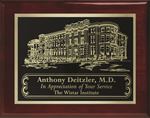 Picture of Aberdeen Rosewood Plaque 7" x 9" with Lasered Plate