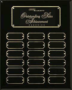 Picture of Black Piano Finish Perpetual Plaque 10-1/2" x 13"