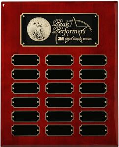 Picture of Rosewood Piano Finish Perpetual Plaque 10-1/2" x 13"