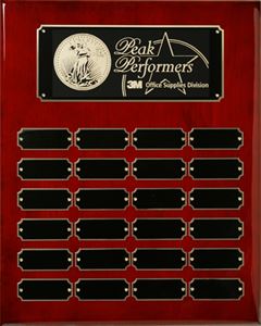 Picture of Rosewood Piano Finish Perpetual Plaque 12" x 15"