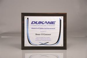 Picture of 10 1/2" x 13" - Certificate/Overlay Plaque Kit Walnut Finish