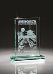 Picture of Medium Jade Glass Rectangular Award