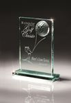 Picture of Medium Jade Glass Golf Ball Award