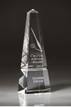 Picture of 10" Tall Large Optic Crystal Obelisk