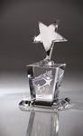 Picture of Silver Star on Glass Base