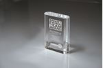 Picture of Bull-nose Edged Optic Glass Rectangle Award