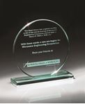 Picture of Medium Glass Jade Circle Award