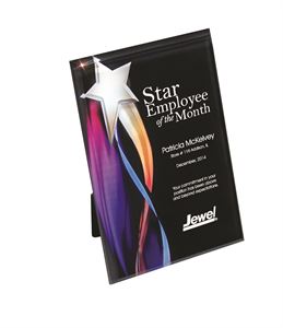 Picture of Streaming Star Lucite Plaque with Hanger/Easel