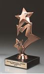 Picture of Cascade Metal Stars on Genuine Italian Marble Base