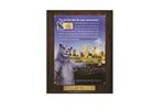 Picture of 10 1/2" x 13" - Certificate/Overlay Plaque Kit with Plate in Your Choice of Wood Finish