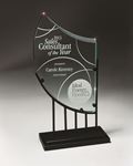 Picture of Iron and Jade Glass Crescendo Award