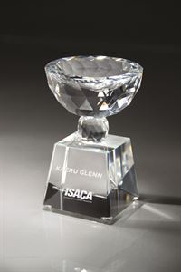 Picture of Faceted Crystal Bowl-Shaped Trophy