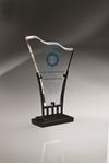 Picture of Wellington Iron and Lucite Award with Digi-Color