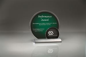 Picture of Arched Brilliance Award on Clear Base