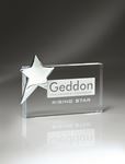 Picture of Lucite Rectangle Block with Silver Star