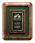 Picture of Genuine Walnut Frame Plaque with Green Felt