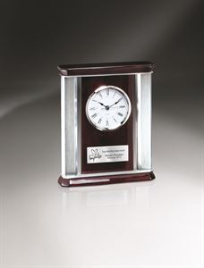 Picture of Rosewood Piano Wood Desk Clock