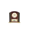 Picture of Rosewood Desk Clock with Black Accents
