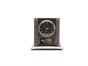 Picture of Black Square Promo Clock with Rope Pillars