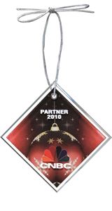 Picture of Diamond Glass Ornament with Digi-Color Imprint