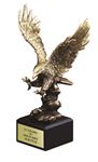 Picture of Gold Antique Finish Resin Cast Eagle Landing