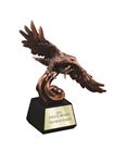 Picture of Swooping Bronze Antique Resin Eagle