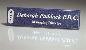 Picture of Corian Name Bar (Includes Silver Color-Fill)