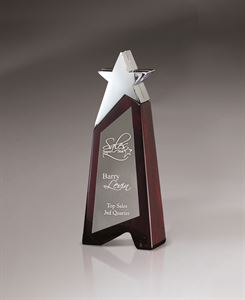 Picture of Silver Star on Rosewood Piano Wood Tower